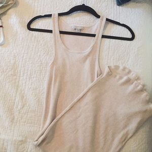 AE Tan Ribbed Bodycon Dress